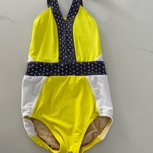 Dance Costume - CH MED -  Neon Yellow Jazz Costume